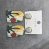 Trendy and versatile, off-the-beaten-path female best friend painted earrings Specification image